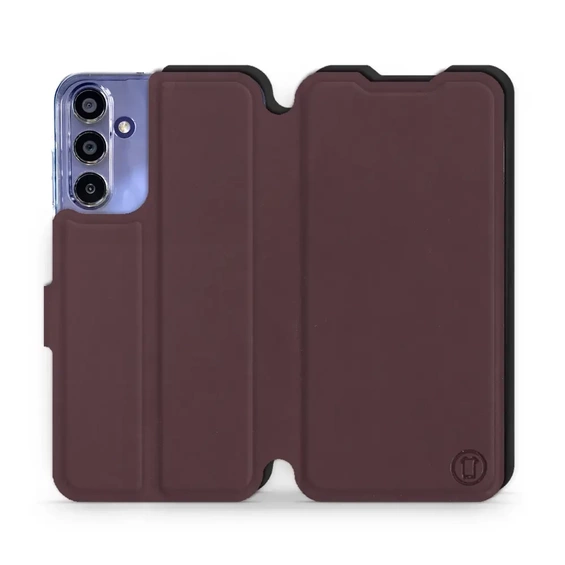 Phone Case Samsung Galaxy A15 4G - Design Burgundy with Black