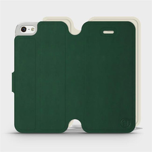 Etui Soft Touch do Apple iPhone 5s - wzór Miejska zieleń z platyną