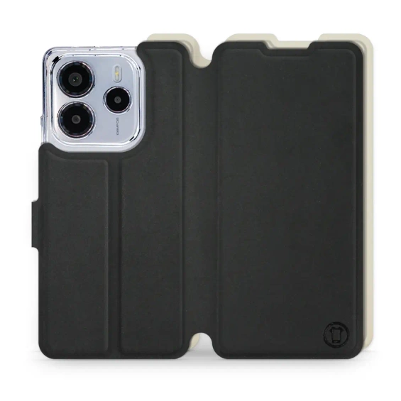 Phone Case Xiaomi Redmi Note 14 4G - Design Black with Platinum