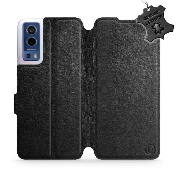 Phone Case Vivo Y52 5G - Design Black Leather