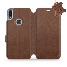 Phone Case Asus Zenfone Max Pro M1 ZB602KL - Design Brown Leather