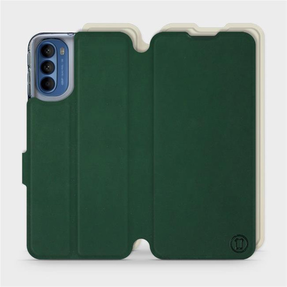 Etui Soft Touch do Motorola Moto G41 - wzór Miejska zieleń z platyną