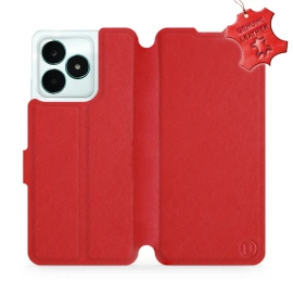 Phone Case Realme C51 - Design Red Leather