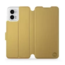 Hülle für Motorola Moto G73 5G - Farbe Gold&Orange