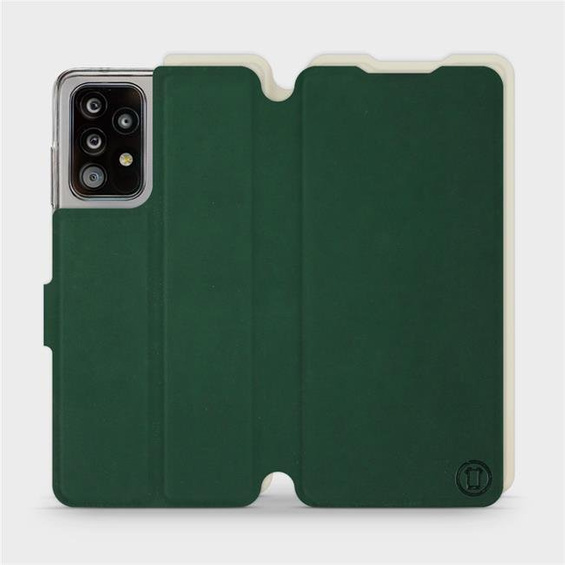 Phone Case Samsung Galaxy A52 - Design Green with Platinum