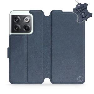 Etui ze skóry naturalnej do OnePlus 10T - wzór Blue Leather