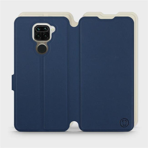 Hülle für Xiaomi Redmi Note 9 - Farbe Marineblau mit Platin