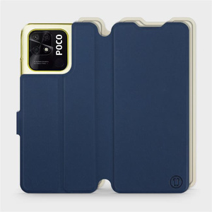 Phone Case Xiaomi POCO C40 - Design Navy with Platinum