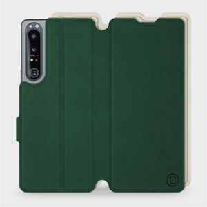 Hülle für Sony Xperia 1 IV - Farbe Grün mit Platin