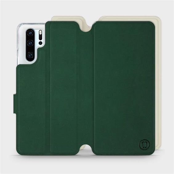 Etui Soft Touch do Huawei P30 Pro - wzór Miejska zieleń z platyną