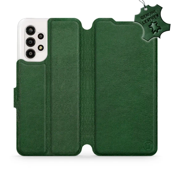 Phone Case Samsung Galaxy A13 4G - Design Green Leather