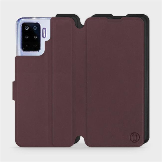 Phone Case OPPO Reno 5 Lite - Design Burgundy with Black