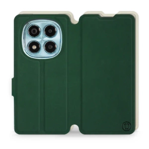 Etui Soft Touch do Xiaomi Redmi Note 14 Pro 4G - wzór Miejska zieleń z platyną