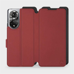 Phone Case Huawei Honor 50 - Design Dark Red with Black