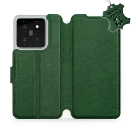 Phone Case Xiaomi 14 - Design Green Leather