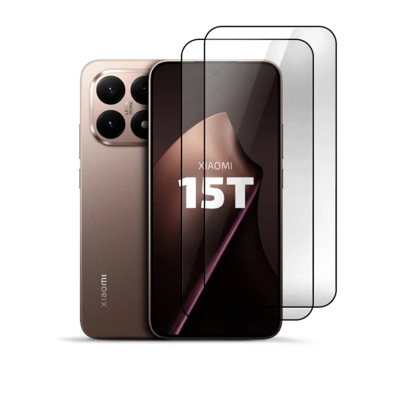 Zestaw 2x Szkło hartowane Clear 9H do Xiaomi 15T