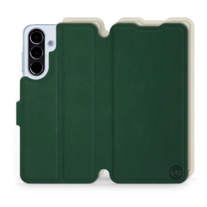 Etui Soft Touch do Samsung Galaxy A56 5G - wzór Miejska zieleń z platyną