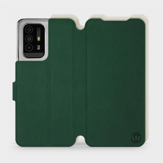 Hülle für OPPO Reno 5 Z - Farbe Grün mit Platin