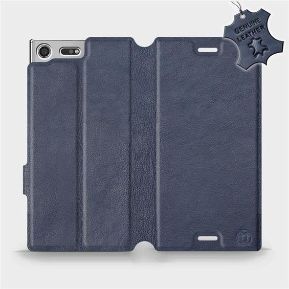 Phone Case Sony Xperia XZ Premium - Design Blue Leather