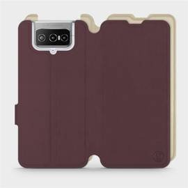 Phone Case Asus Zenfone 7 ZS670KS - Design Burgundy with Platinum