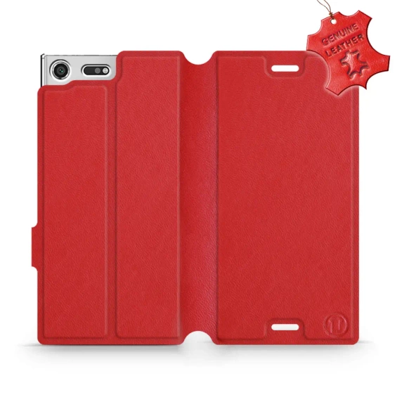 Phone Case Sony Xperia XZ Premium - Design Red Leather