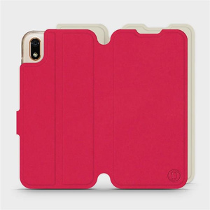 Phone Case Huawei Y5 2019 - Design Red with Platinum
