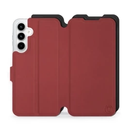 Phone Case Samsung Galaxy A35 5G - Design Dark Red with Black