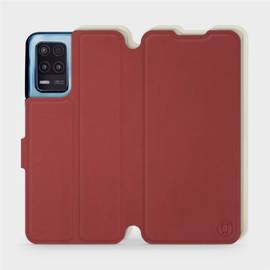 Phone Case Realme 8 5G - Design Dark Red with Platinum