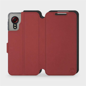 Etui Soft Touch do Samsung Galaxy Xcover 5 - wzór Zachodząca czerwień z czernią