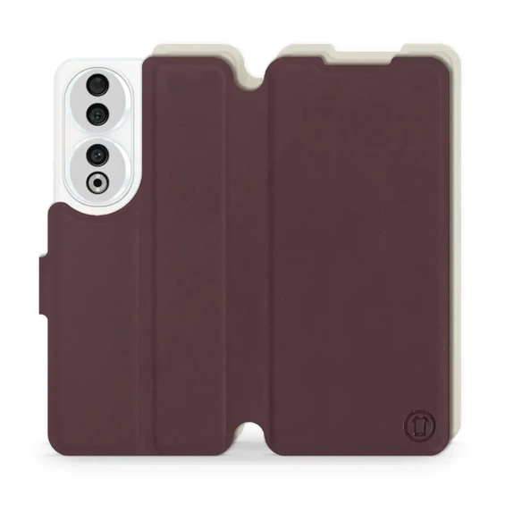 Phone Case Huawei Honor 90 - Design Burgundy with Platinum