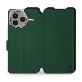 Etui Soft Touch do Xiaomi POCO F7 Pro 5G - wzór Miejska zieleń z czernią