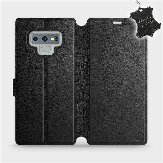 Phone Case Samsung Galaxy Note 9 - Design Black Leather