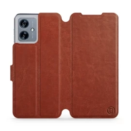 Hülle für Motorola Moto G54 5G - Farbe Brown&Gray