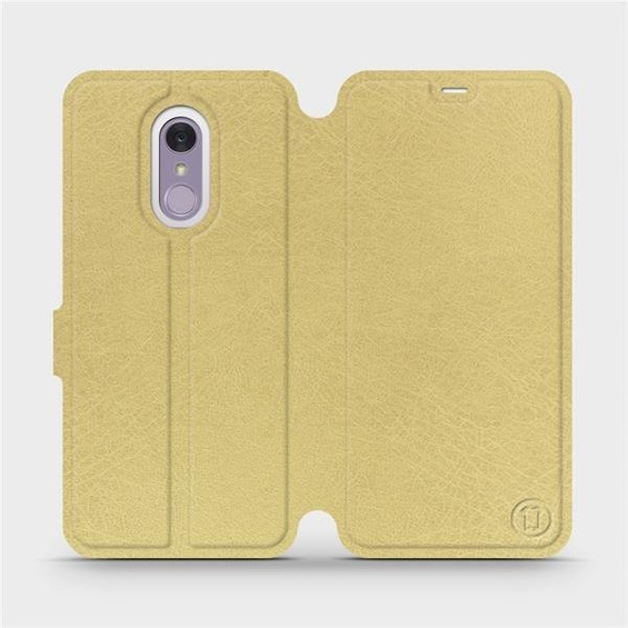 Etui do LG Q7 - wzór Gold&Orange