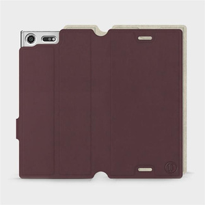 Phone Case Sony Xperia XZ Premium - Design Burgundy with Platinum