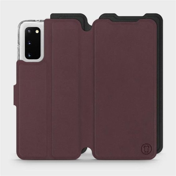 Phone Case Samsung Galaxy S20 - Design Burgundy with Black