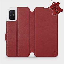 Hülle für Samsung Galaxy A51 5G - Farbe Dark Red Leather