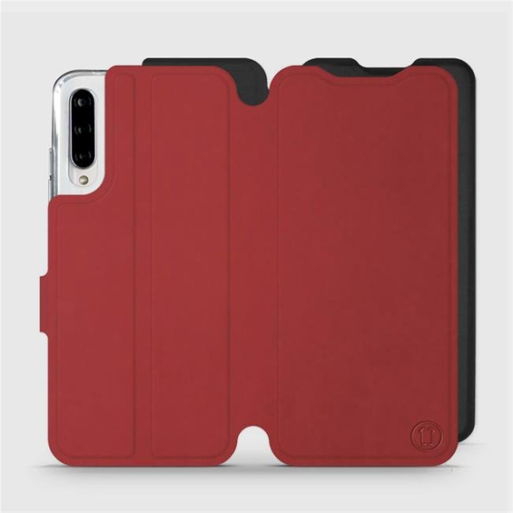 Phone Case Xiaomi Mi A3 - Design Dark Red with Black