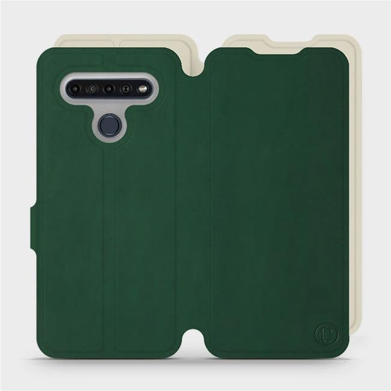 Phone Case LG K61 - Design Green with Platinum