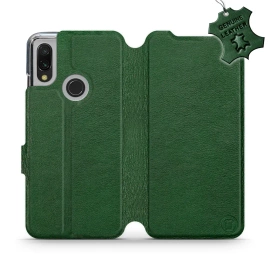 Phone Case Xiaomi Redmi 7 - Design Green Leather