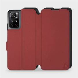 Phone Case Xiaomi Redmi Note 11S 5G - Design Dark Red with Black