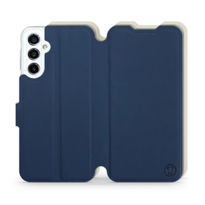 Phone Case Samsung Galaxy M34 5G - Design Navy with Platinum