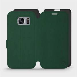 Hülle für Samsung Galaxy S7 Edge - Farbe Grün mit Schwarz