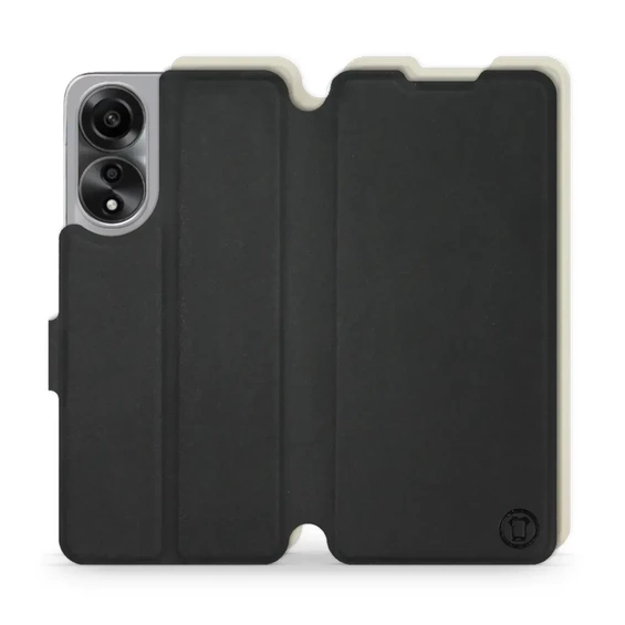 Phone Case OPPO A78 5G - Design Black with Platinum