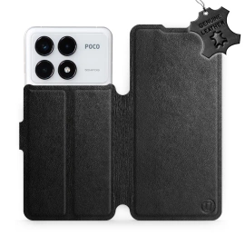 Phone Case Xiaomi POCO F6 Pro - Design Black Leather