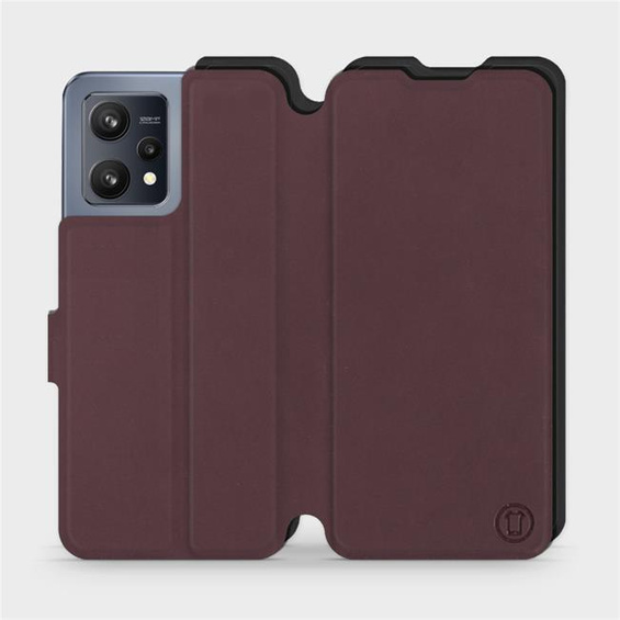 Phone Case Realme 9 - Design Burgundy with Black