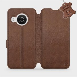 Hülle für Nokia X10 - Farbe Brown Leather