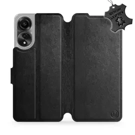 Phone Case OPPO A78 5G - Design Black Leather