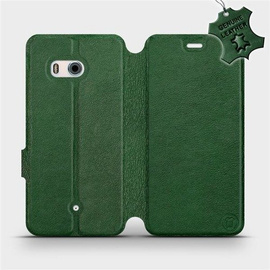 Phone Case HTC U11 - Design Green Leather