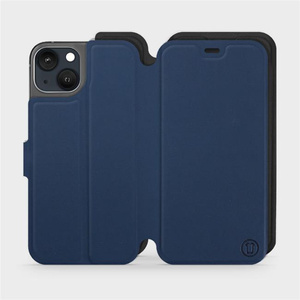 Etui Soft Touch do Apple iPhone 13 - wzór Głęboki granat z czernią